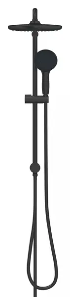 Coloana dus Grohe Vitalio 250, 266802431, montare pe perete, 716 mm, dus fix 250 mm, 2 functii, Negru mat