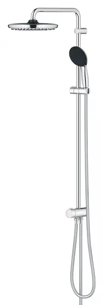Coloana dus Grohe Vitalio Start 250, 26989001, montare pe perete, aparent, dus fix 250 mm, 2 functii, Crom lucios