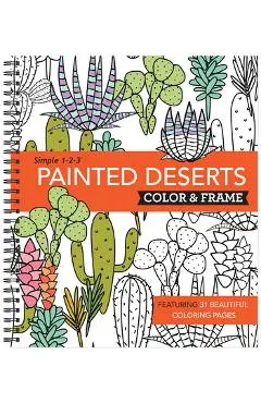 Color & Frame - Painted Deserts (Adult Coloring Book) - New Seasons