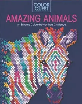 Color Quest: Amazing Animals: Extreme Color-By-Number Pictures to Reveal, Paperback/Lauren Farnsworth