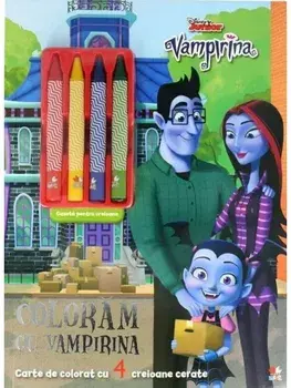Coloram cu Vampirina. Carte de colorat cu 4 creioane cerate. Vampirina/***