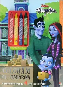 Coloram cu Vampirina. Carte de colorat cu 4 creioane cerate. Vampirina/***