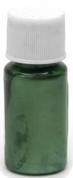 Colorant perlat pentru rășină Em Art - Pe bază de ulei, verde, 10 ml