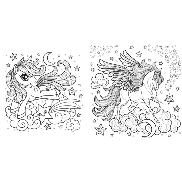 Colorez unicorni - carte de colorat |
