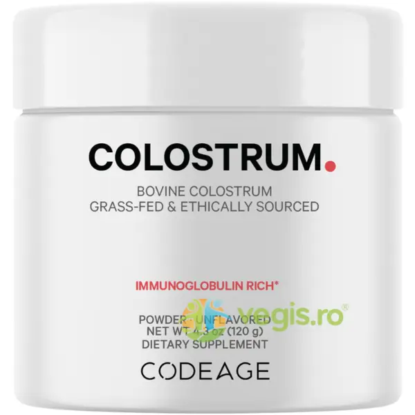 Colostru Bovin pentru Imunitate si Digestie cu Imunoglobuline fara Aroma 120g