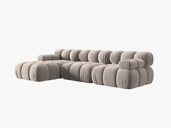 Coltar 4 locuri Bellis catifea L282 cm