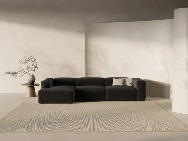 Coltar 4 locuri Bergamo stofa L344 cm