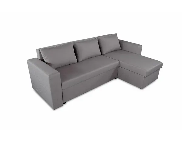 Coltar Extensibil Bedora Amadeo Gri 247x148x78 cm, lada de depozitare, reversibil