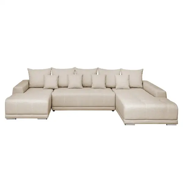 Coltar extensibil MARIBO U, cu arcuri si lada depozitare, colt dreapta, 350x203x90 cm