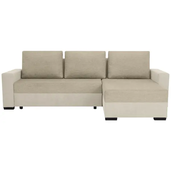 Colțar Extensibil, textil, bej, 252/155 cm