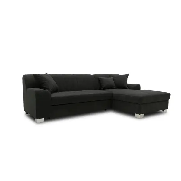 Colțar Extensibil, textil, negru
