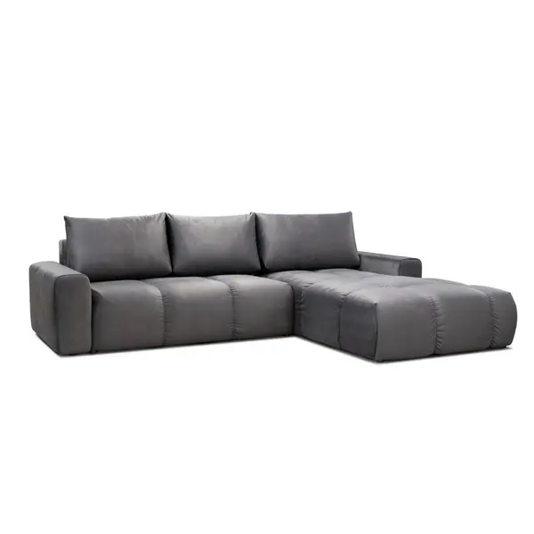 Colțar Extensibil, textil, negru