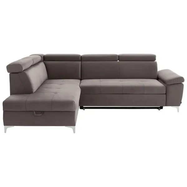 Colțar Extensibil, textil, taupe, 206/271 cm