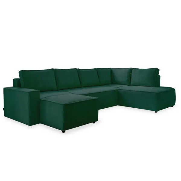 Colțar Extensibil, textil, verde închis