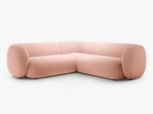 Coltar Kate 5 locuri catifea Salvador L252 cm