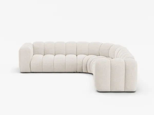 Coltar Lupine 5 locuri chenille Eden L280 cm