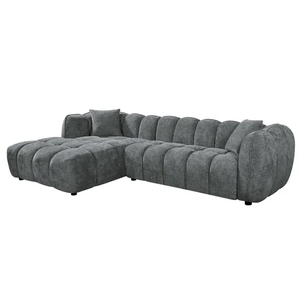Coltar stanga POMARAN 280 CM - Grey