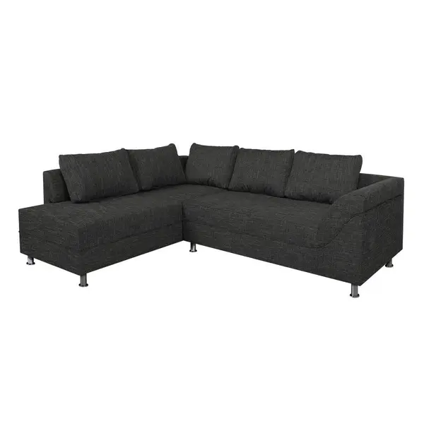 Colțar, textil, material pe bază de lemn, negru