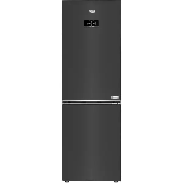 Combina frigorifica Beko B3RCNA364HXBR1, HarvestFresh, Dairy, No Frost, 316 l, AeroFlow, Kitchen Fit, Everfresh+, Inox negru, Clasa E