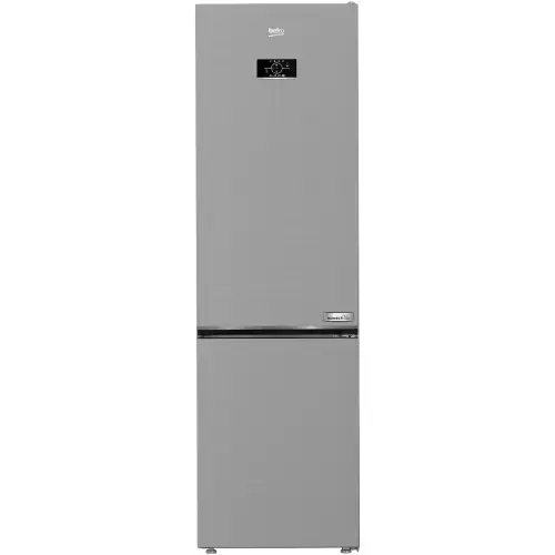 Combina frigorifica Beko B3RCNA404HXB, 355 l, No Frost, HarvestFresh, AeroFlow, Clasa E, Kitchen Fit, Everfresh+, H 203 cm, Metal Look
