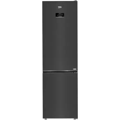 Combina frigorifica Beko B3RCNA404HXBR1, 355 l, No Frost, Clasa E, HarvestFresh, AeroFlow, H 203.5 cm (Inox/Negru)