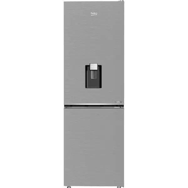 Combina frigorifica Beko B5RCNA365HDXB, 316 l, No Frost, Dozator de apa, Compresor ProSmart Inverter, 1 motor, 59.5 cm, Inox, Clasa D