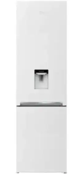 Combina frigorifica Beko RCSA406K40DWN, 386 L, Dozator apa, H 202.5 cm (Alb)