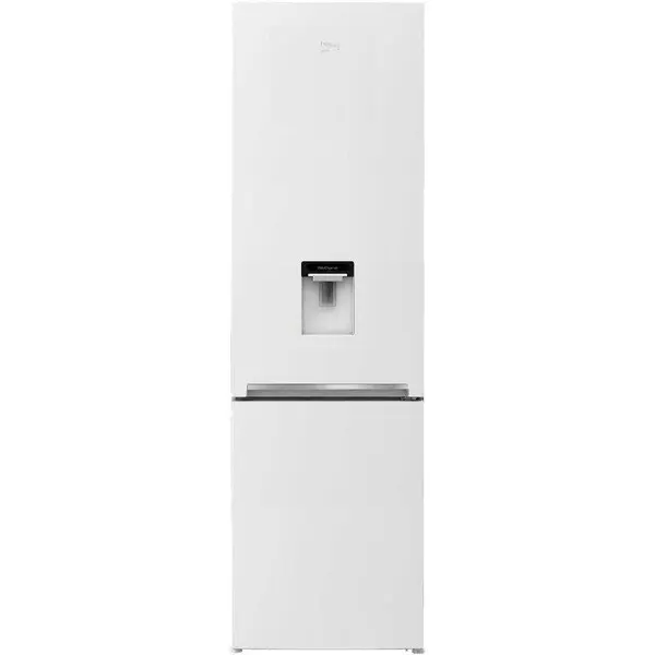 Combina frigorifica Beko RCSA406K40DWN, 386 l, Dozator apa, Usi reversibile, Iluminare LED, Termostat reglabil, Alb, Clasa E
