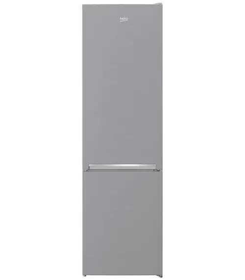 Combina frigorifica Beko RCSA406K40XBN, 386 l, Clasa E, Termostat reglabil, Iluminare LED, H 202.5 cm (Argintiu)