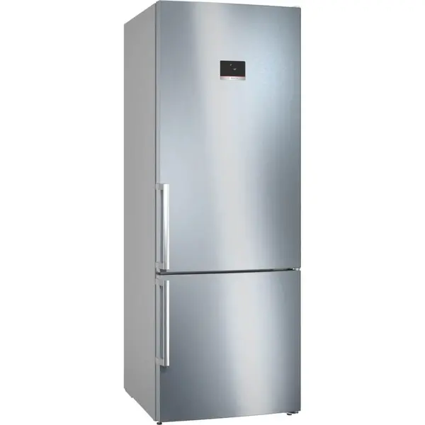 Combina frigorifica Bosch KGN56XIDR, 508 l, NoFrost, Iluminare LED, PerfectFir, Clasa D, Inox