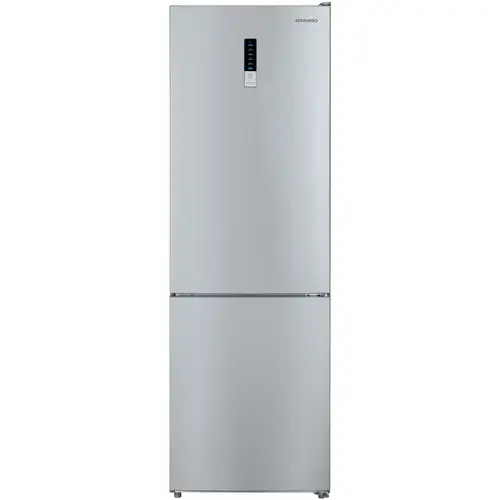 Combina frigorifica Daewoo DNF-310MEX-1, 310 l, Total No Frost, Control electronic, Iluminare LED, Clasa E (Inox)