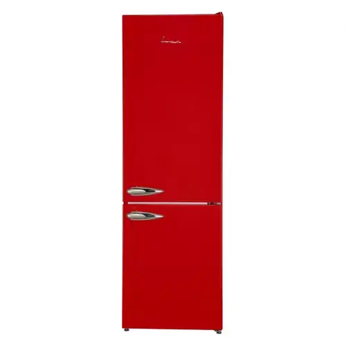 Combina Frigorifica Fram FC-VRL268RDF+, 268L, Lumina LED, Functie Super Congelare, Control Mecanic cu Termostat Ajustabil, Dezghetare Automata Frigider, Clasa F (Rosu)