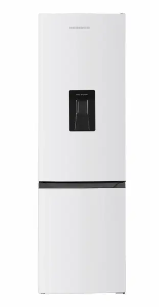 Combina frigorifica HEINNER HC-HM260INVWDD, 260 l, Dozator de apa, Clasa D, Compresor Inverter, Usi reversibile, H 180 cm (Alb)