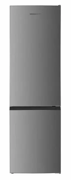 Combina frigorifica Heinner HC-HM262XE++, 262 l, Clasa E, Control electronic, Iluminare LED, 180 cm (Inox)