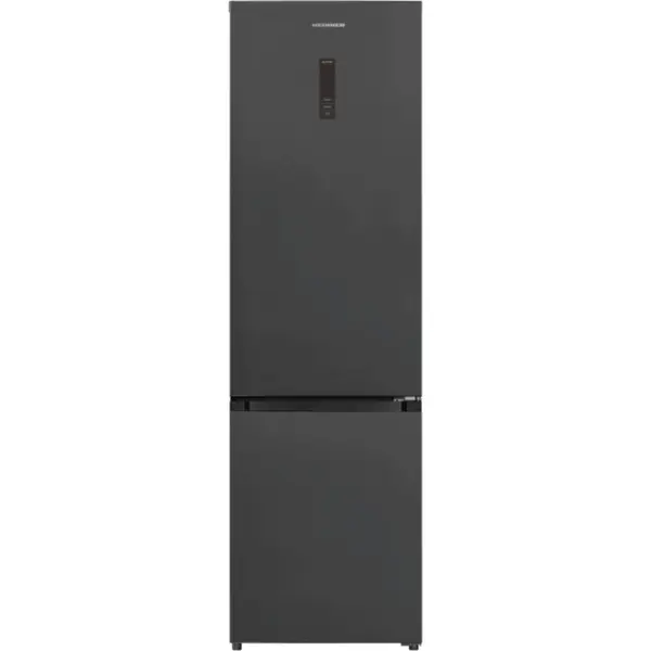 Combina frigorifica Heinner HCNF-HM377INVDGHC, 377 l, No Frost, Clasa C, Display Touch, Lumina LED, Gri antracit