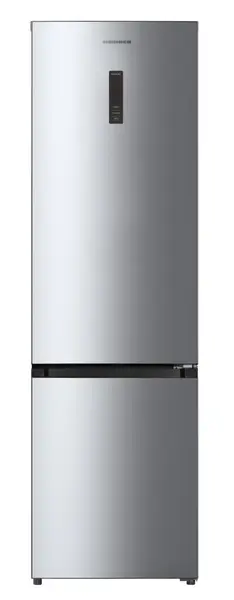 Combina frigorifica HEINNER HCNF-HM377INVXC, 377 l, No Frost, Clasa C, Compresor Inverter, Lumina LED, Functie ECO, Functie Vacanta, H 200.5 cm (Inox)
