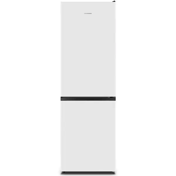 Combina frigorifica Heinner HCNF-HS304E++, Full No Frost, 304 l, Clasa E, Lumina LED, Functie Vacanta, Alb cu maner negru