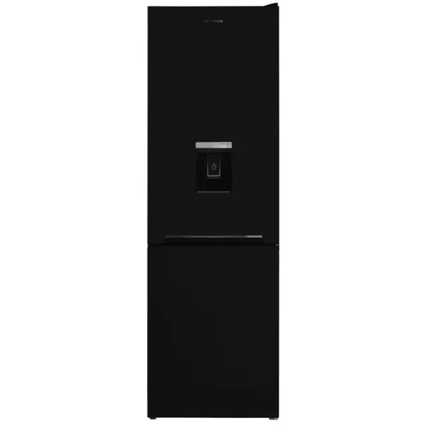 Combina frigorifica Heinner HCNF-V291BKWDE++, 294 l, No Frost, Dozator de apa, H 186 cm, Clasa E, Negru