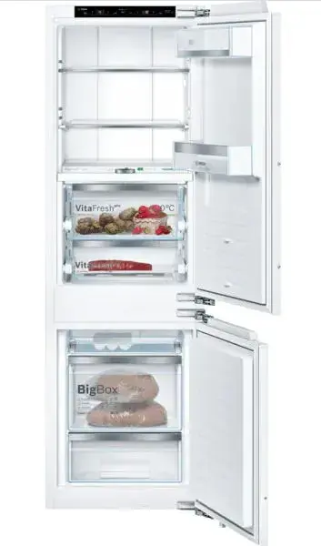 Combina frigorifica incorporabila Bosch KIF86PFE0, 223 L, NoFrost, Clasa E, H 177.2 cm (Alb)