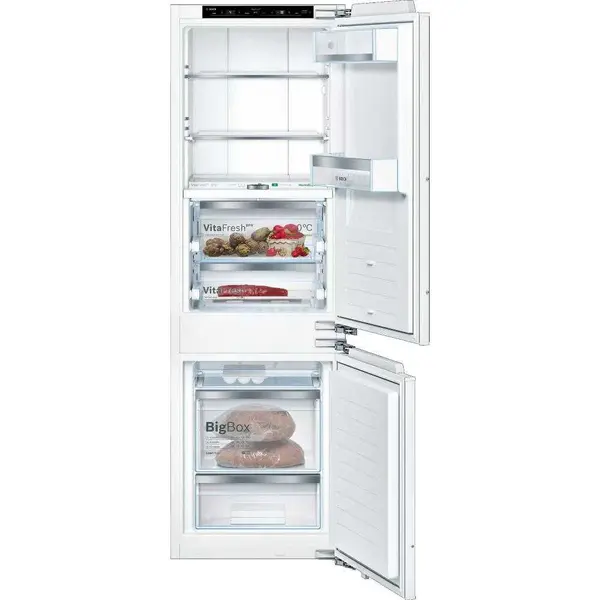 Combina frigorifica incorporabila Bosch KIF86PFE0, 223 l, NoFrost, FreshSense, Clasa E