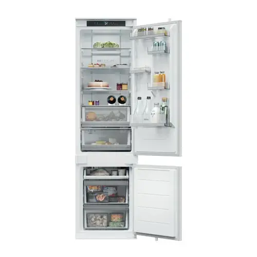 Combina frigorifica incorporabila Haier ID Titanium 2 EHBQW5519E, Total No Frost, 284 litri, Clasa E, conectivitate WiFi/ hOn app, Air Surround, Humidity Zone, SuperCooling & SuperFreezing , H 193.5 cm (Alb)