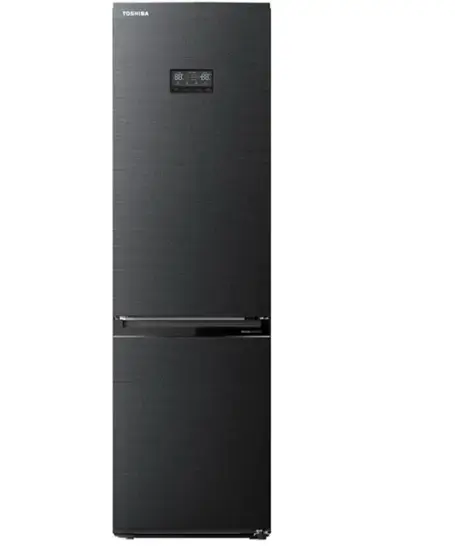 Combina frigorifica Toshiba GR-RB449WE-PMJ(06), 338 L, Clasa E, No Frost, Afisaj LED, Control electronic, Iluminare LED, Gri