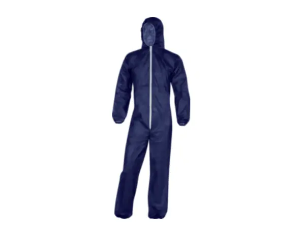 Combinezon albastru de unica utilizare cu mansete elastice - Delta Plus XXL, ALBASTRU
