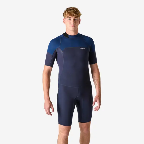 Combinezon surf shorty 500 Neopren Albastru Bărbați