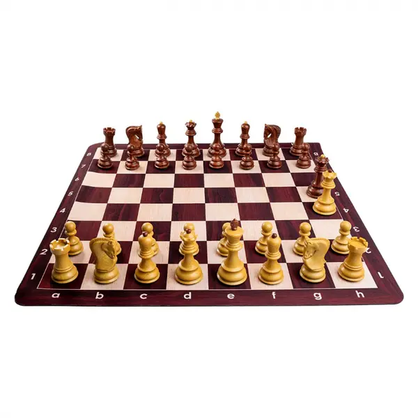 Combo set Zagreb: Set Piese sah Zagreb cu aspect de lemn Tabla Mousepad Imitatie lemn