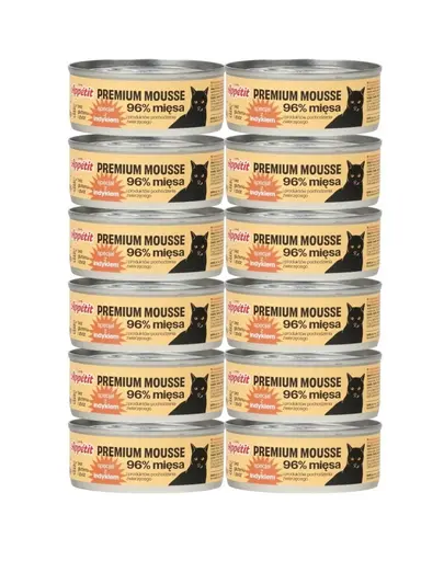 COMFY APPETIT PREMIUM Mousse din curcan pentru pisici 12x85 g