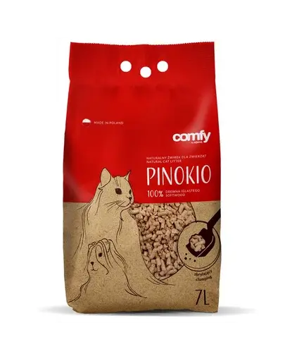 COMFY Pinokio Asternut natural din lemn pentru litiera 21 L (3x7 L)