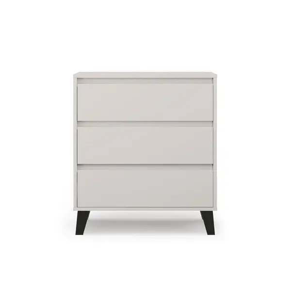 Comoda BORG, 3 sertare, casmir, 70x38,8x78,4 cm