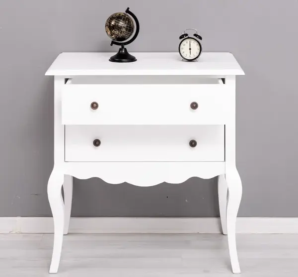 Comoda cu 2 sertare cu sine - Culoare_P004 - VOPSIT cu finisaj Vopsit