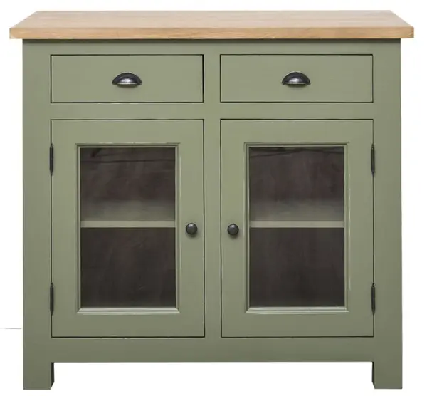 Comoda cu 2 usi, 2 sertare cu finisaj Dublu color